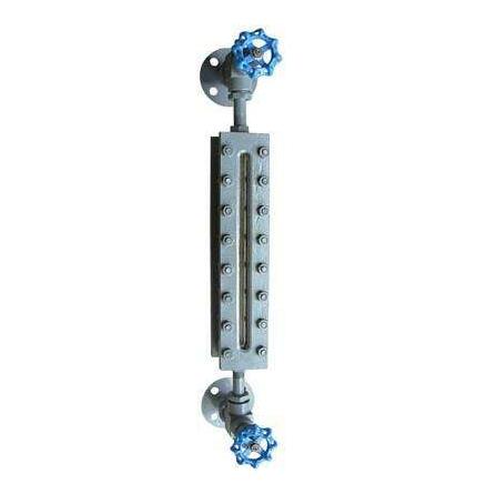 Glass panel level gauge