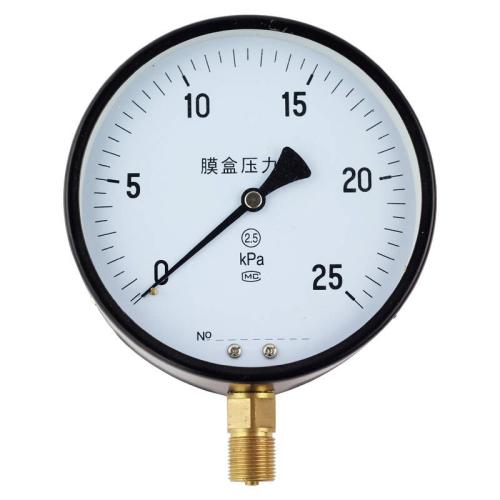 YE-100、150 diaphragm box pressure gauges