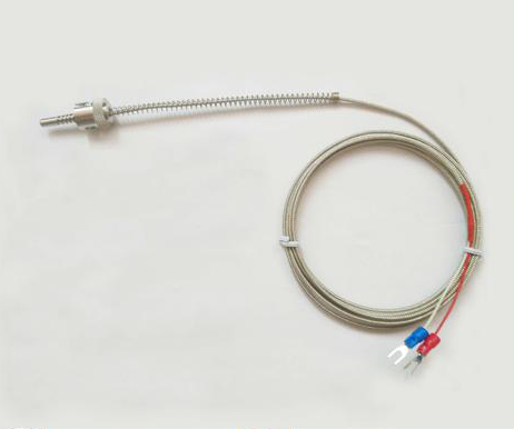 Pressure spring thermocouple